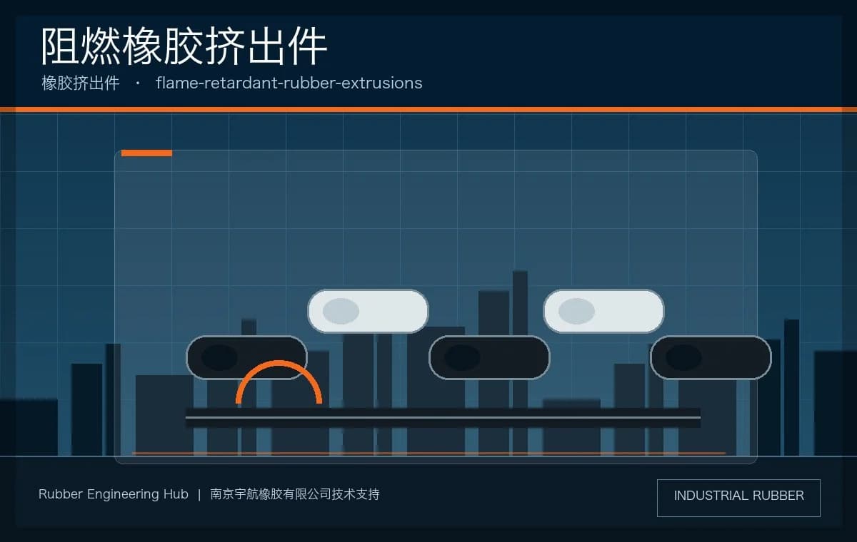 阻燃橡胶挤出件产品图片